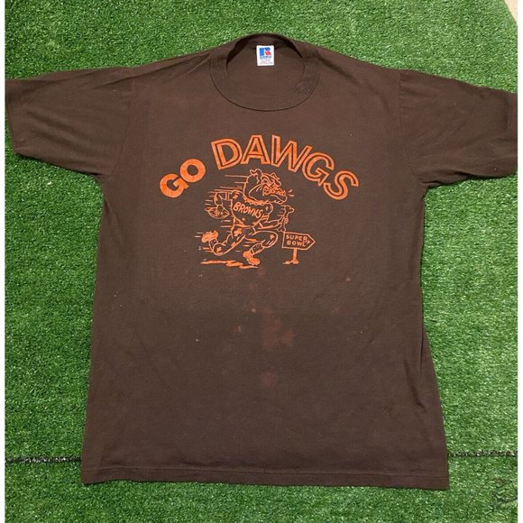 Vintage Russell Athletic Cleveland Browns Super Bowl Go Dawgs t-shirt small - Picture 2 of 9